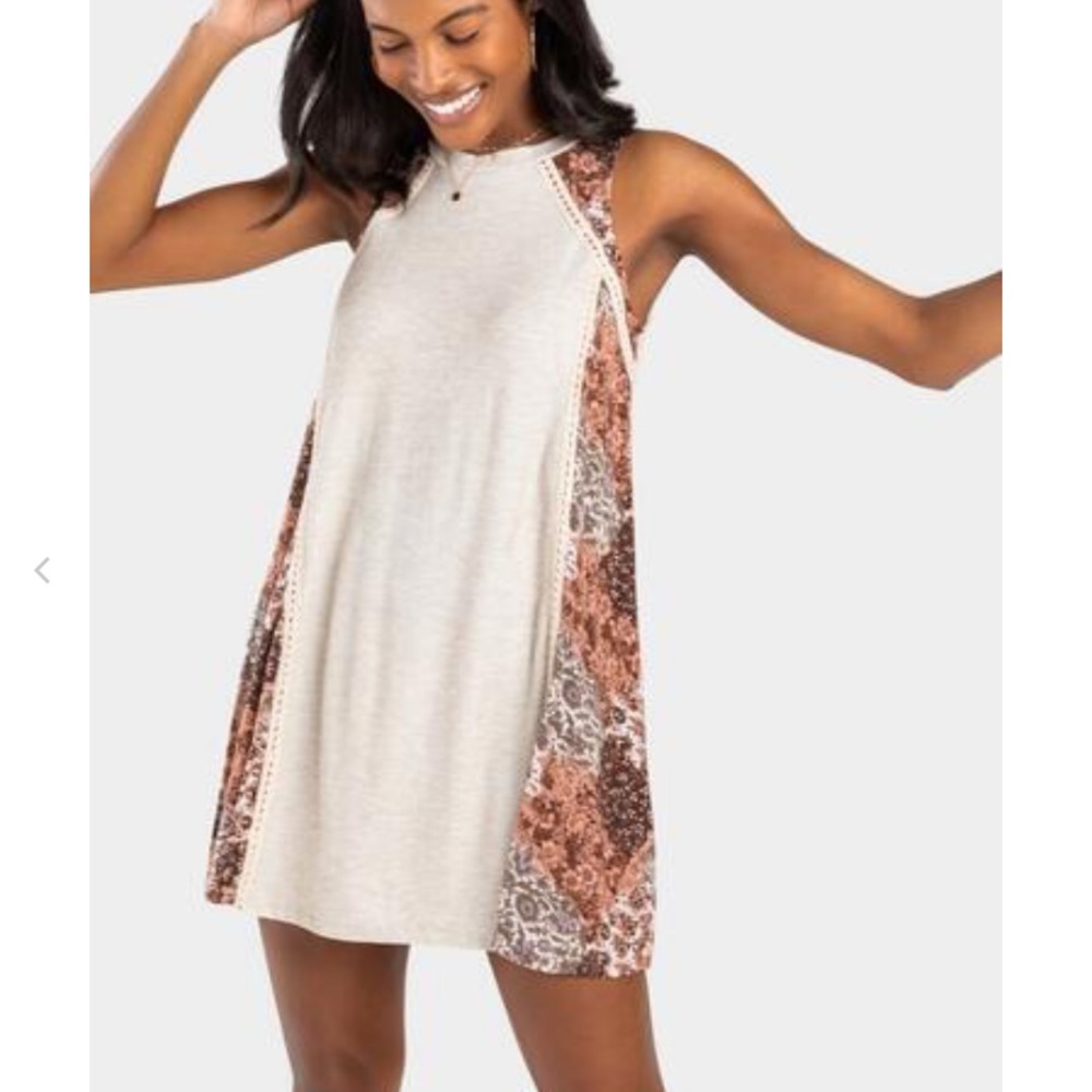 Francescas Sallie Floral Scarf Back Dress NWT large